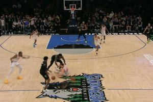 燃起来了！申京好防断兰德尔 逼迫24秒！杜兰特操刀死神后仰反超