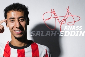 荷媒：埃因霍温想800万欧从罗马买断萨拉赫·埃丁，球员尚未同意