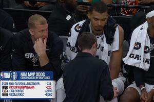 最新MVP赔率：SGA-275领跑！文班+220紧随其后！东契奇20倍第三！