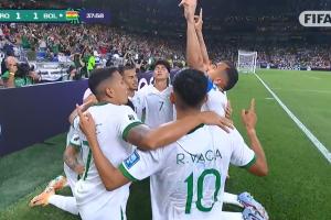 最后一席世界杯资格之争！玻利维亚第38分钟1-1扳平伊拉克