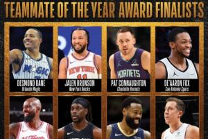 最佳队友奖候选：塔图姆&福克斯&斯玛特&杰夫·格林&霍勒迪等12人