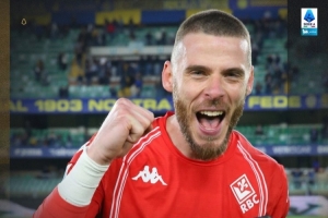 8次扑救全场最多！德赫亚当选佛罗伦萨1-0维罗纳一役全场最佳