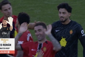 5次禁区内扑救！官方：马略卡门将罗曼当选2-1皇马全场最佳球员