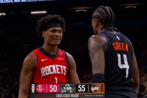 火药味十足！阿门反击对抗杰伦·格林 双方不停对喷