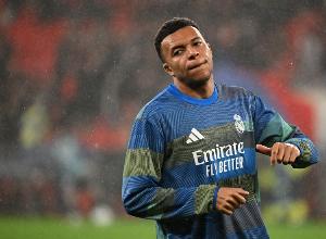 皇马首次在姆巴佩进球的主场比赛中失利，此前25胜1平