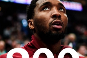 米切尔达成骑士生涯200场20+ 队史第五人！