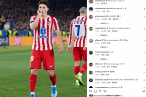 精彩任意球破门,阿尔瓦雷斯社媒晒庆祝照:现在该回主场作战了!