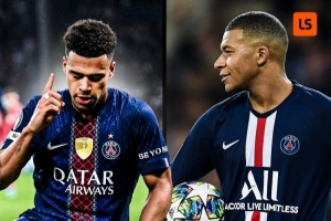 杜埃在欧冠已为巴黎打进10球，是姆巴佩后做到这一点的最年轻球员