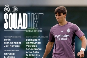 皇马对阵赫罗纳名单:门迪回归,阿诺德、卡雷拉斯、吕迪格缺席