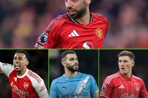 英超近期状态榜：B费压加布里埃尔领跑，艾特-努里、安德森在列