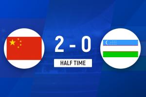 半场-U20女足2-0乌兹别克斯坦女足 余佳琪传射建功曾雨佳头球破门