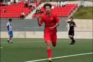 下赛季将加盟巴萨梯队！中国小将李昊炎对阵西班牙人包办队内两球