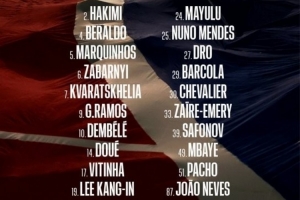 巴黎欧冠客战利物浦大名单：巴尔科拉复出 登贝莱、内维斯在列