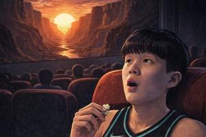 AI作画:黄蜂毒刺无效只能腹吐冰锥灭火 小杨观影《夕阳西下》