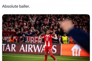 破门+获评全场最佳，拜仁官推晒奥利塞庆祝照：绝对球星级表现